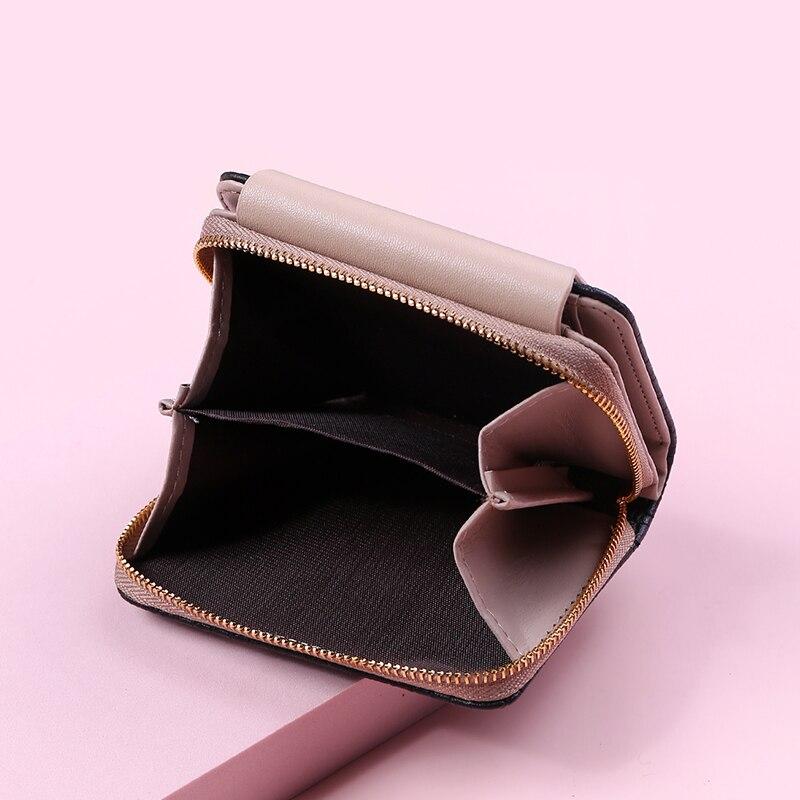 Aliwood модный женский кошелек с листьями на молнии большой емкости клатч брендовый кожаный мини-маленький кошелек для монет женский держатель для карт