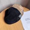 Solid Simple Retro Color Suede Neutral Casual Beret For Autumn Winter And