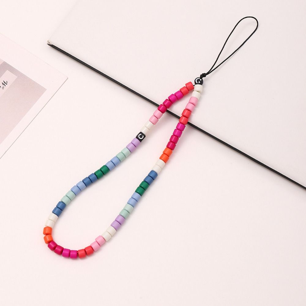 Wrist Strap Beaded Phone Lanyard Beaded Cellphone Charm Pearl Phone Chain Christmas Present
