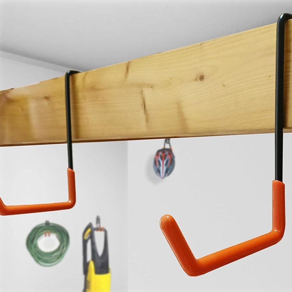 4Pcs Heavy Duty Rafter Hangers Hooks Wall Mounted Garage Ladder Storage Hooks  Garden