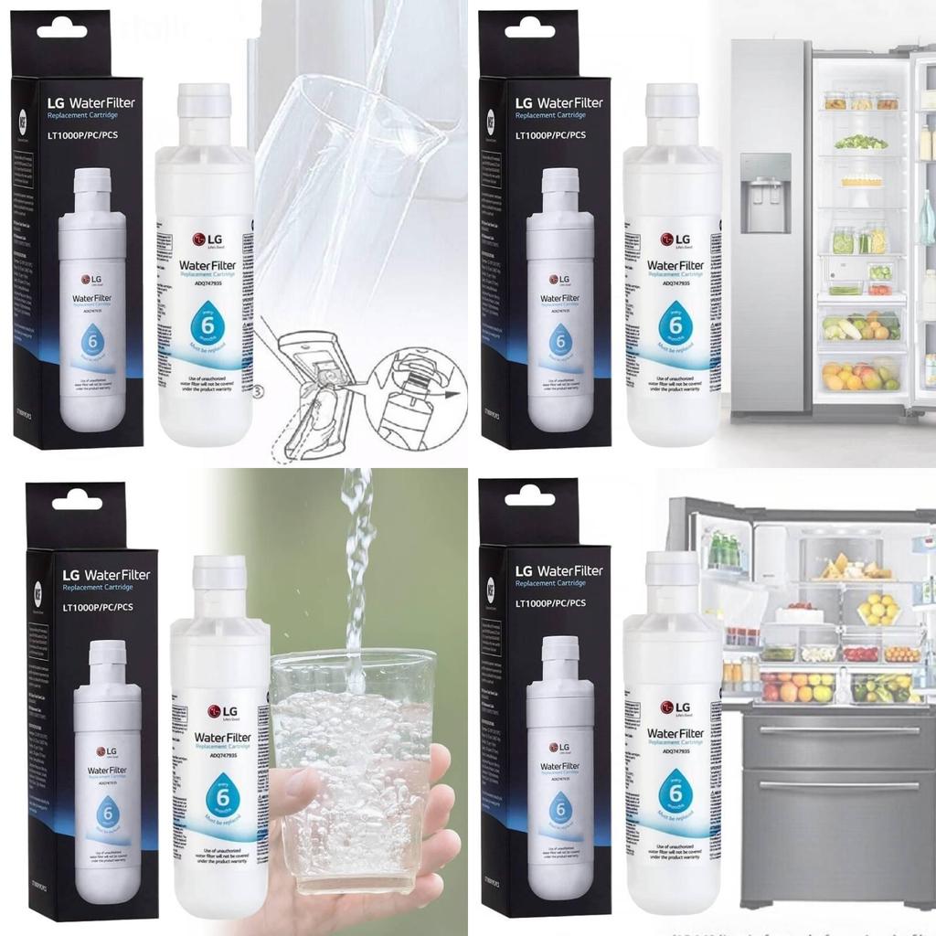 Lt1000p Водяной фильтр для холодильника Высокая емкость 200 галлонов Белый очиститель