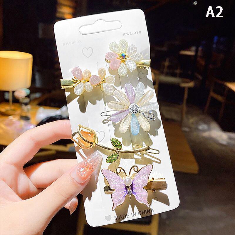 Милые красочные заколки для волос, блестящие заколки для волос в форме сердца для девочек, боковые заколки, милые заколки, аксессуары для волос