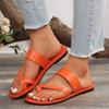 Sandals Women's Flat Casual Slippers Summer 2024 New Fashion Dress Flip Flop Beach Bohemian Shoes Women's Home Slippers