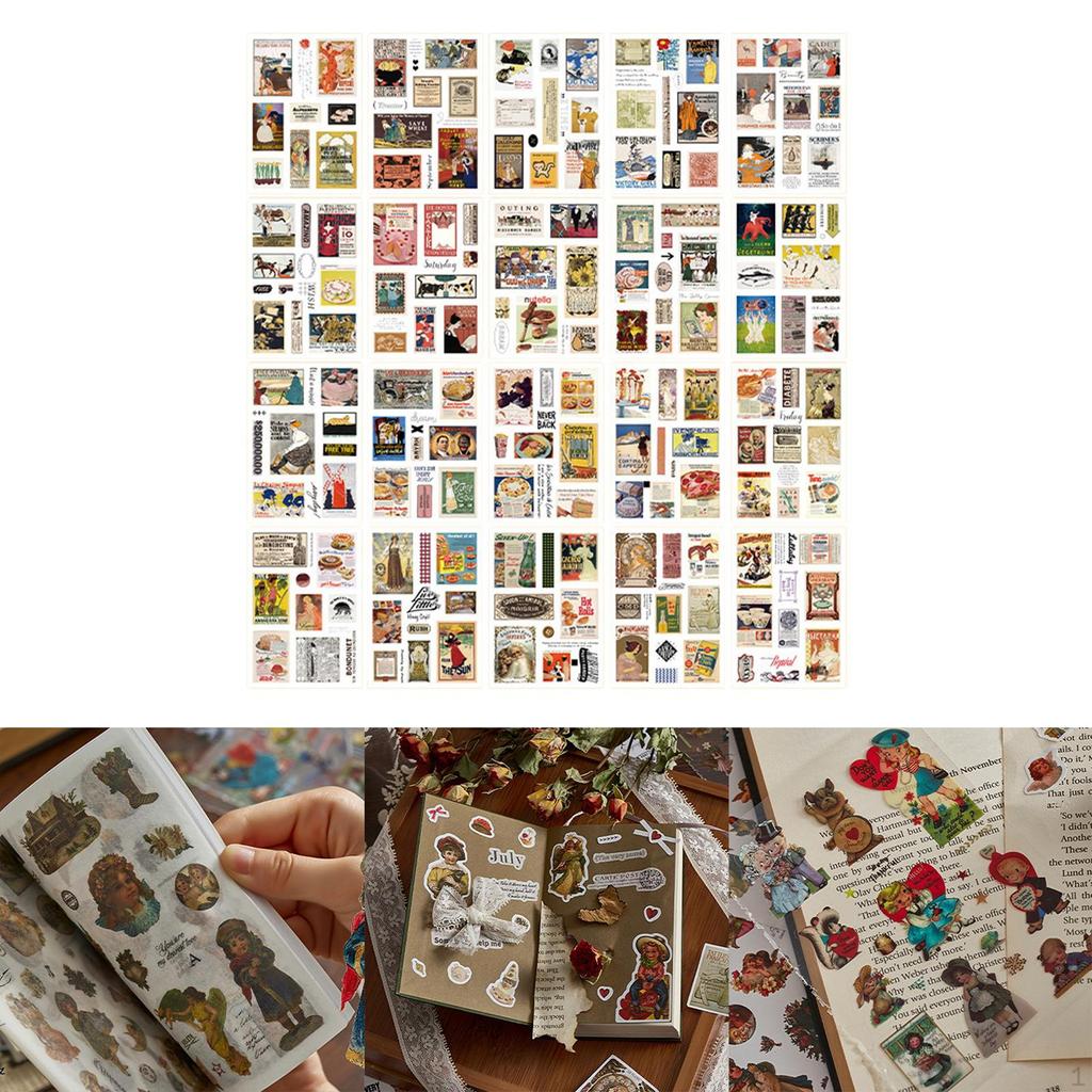 20 шт. наклейки-планировщики наклейки декоративный ретро дизайн DIY дневник Скрапбукинг