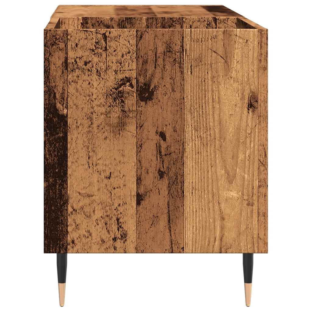Vinyl Record Cabinet with Rustic Wood Effect 84.5 x 38 x 48 cm Engineered Wood