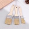 3Pcs Paint Brush Wooden Handle Bbq Brush Soft Hair Painting Brushes For Wall And Furniture Paint Tool Set