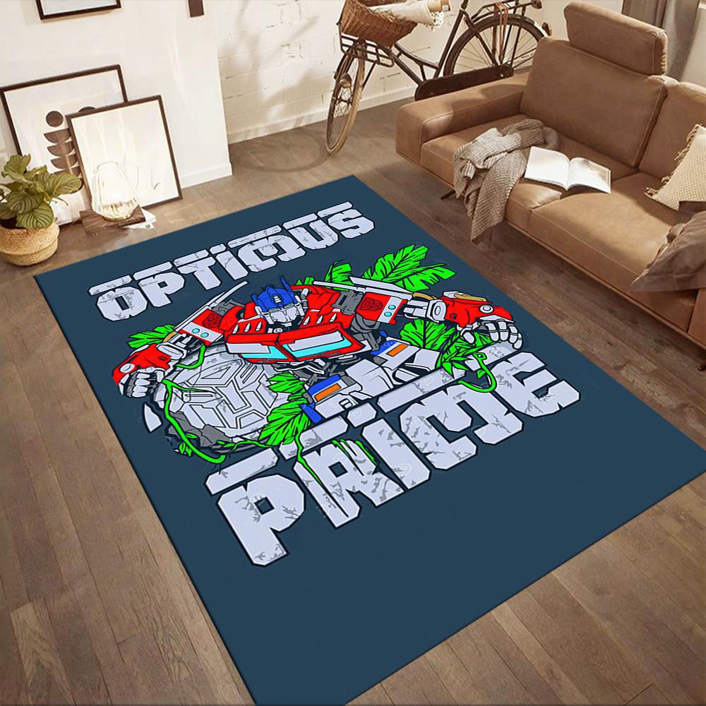Transformers Optimus Prime Square rugs are a great choice for living rooms, bedrooms, home décor, and as gifts.