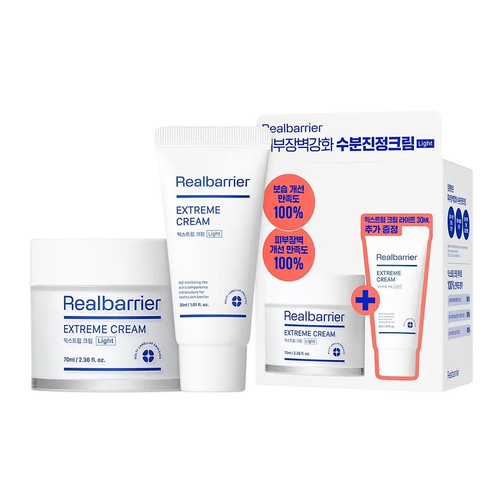 Real Barrier Extreme Cream Light 70 мл + 30 мл Набор Восстанавливающий и Увлажняющий Крем для Барьера Кожи