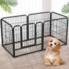 6 Panels Dog Playpen Fence Foldable Exercise Puppy Kennel Cage Heavy Duty Dog Exercise Fence for Dog Cat Rabbit Pet Exercise