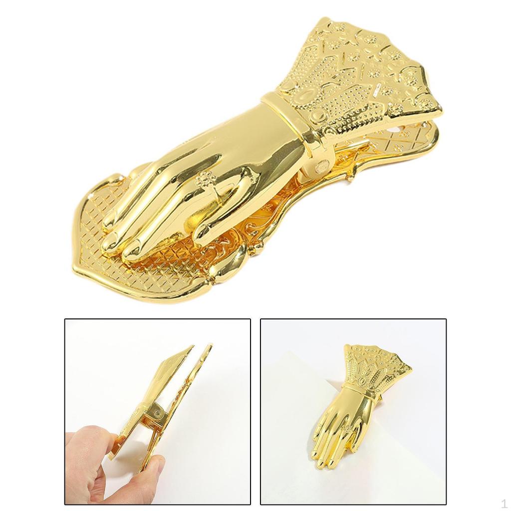 Винтажный зажим для бумаги в форме руки, аксессуары для блокнотов, металлический зажим для страниц