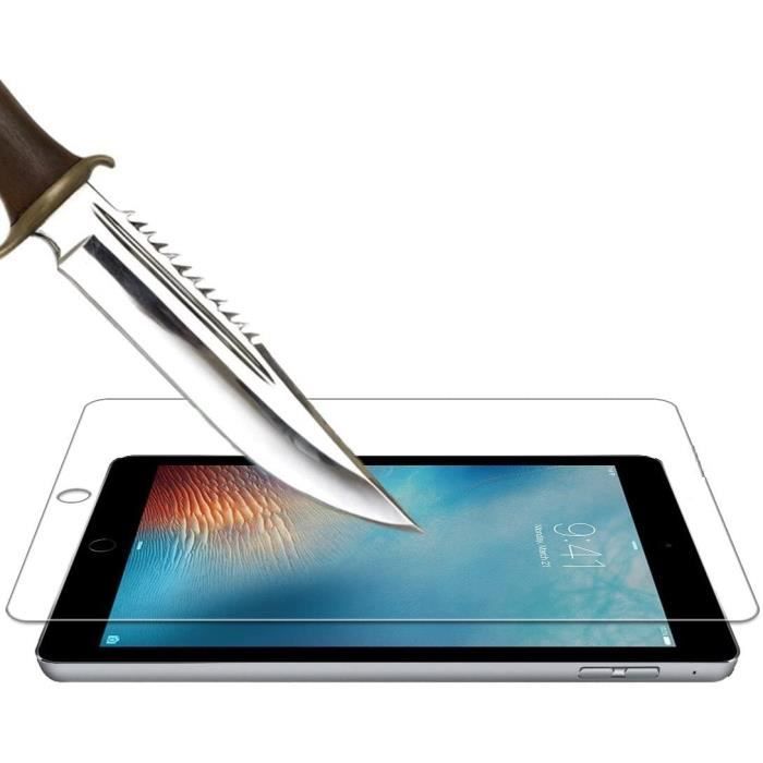 Закаленное стекло - Phonillico® - iPad AIR 1/2, Pro, 5, 6 - Упаковка из 2 штук - Защита от царапин - Прочное