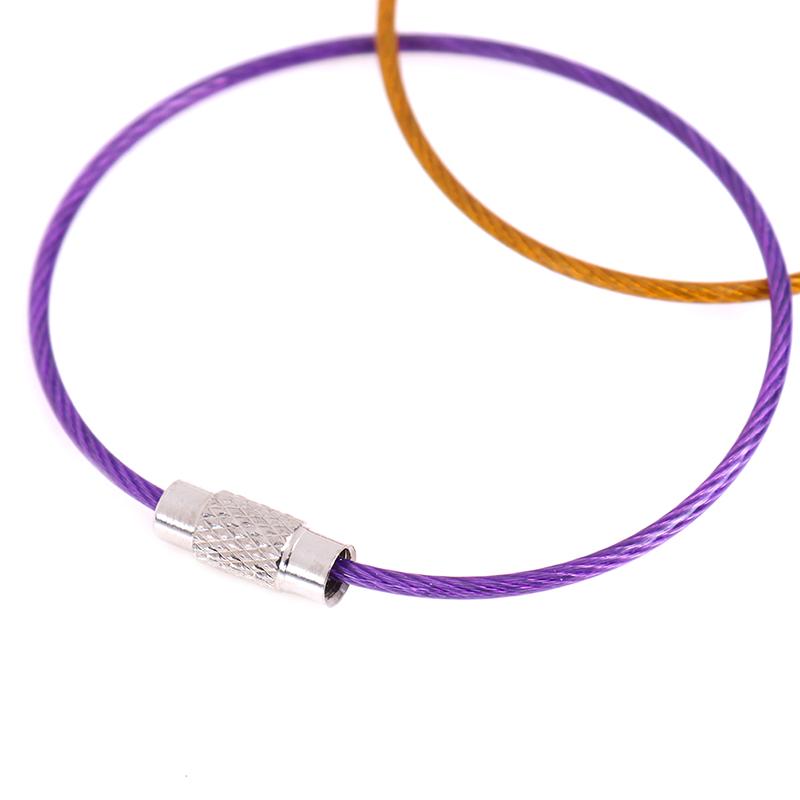 10 шт. 1,5*150 мм нержавеющая сталь круглая петля держатель брелок веревка наружные инструменты