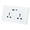 Smart Wall Outlet 2.4G WiFi Touch Light   Voice Control Smart Plug with USB and TYPE C   Port For   95‑250V