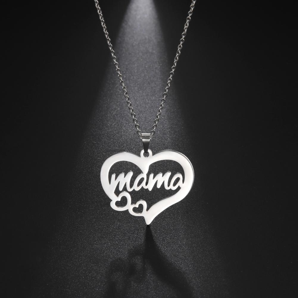 Ожерелье-цепочка Lemegeton Mama Letter для женщин, кулон Super Papa Мама Папа, цепочка из нержавеющей стали, чокер, ювелирное изделие, День матери