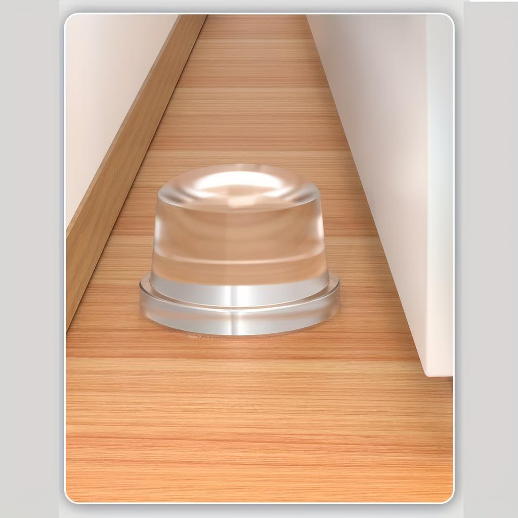 Прозрачный силиконовый дверной стопор без сверления, противоударная накладка для офиса, дома, защита безопасности, уклоняющийся дверной стопор, обустройство дома