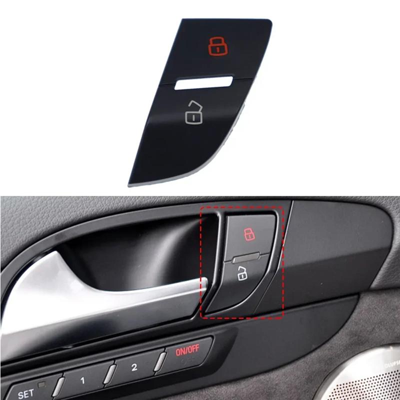 A99F-For Q7 2007-2015 Door Lock Switch Button Cover Button Cap Cover