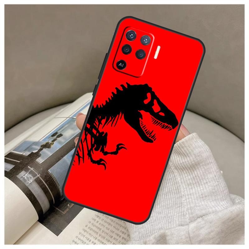 Jurassic Dinosaur World For OPPO A15 A16 A17 A5 A9 A31 A53 A54 A57 S A74 A94 A77 A76 A96 A52 A72 A91 A92 A93 Case