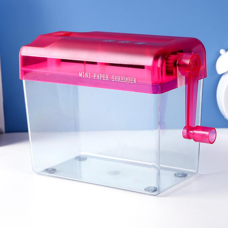 Мини-уничтожитель бумаг с ручным приводом для офиса и дома - формат А4