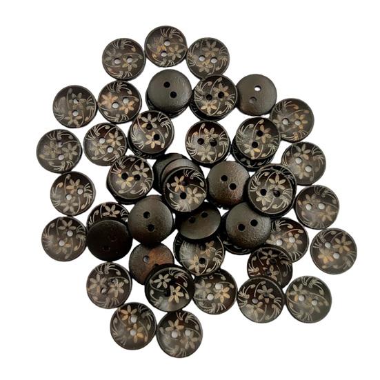 100 шт./пакет, 15 мм, прочные, легко чистящиеся, антивозрастные пуговицы для рукоделия, пряжка для одежды, окрашенная для дома