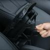 Universal Car Armrest Pad Cover Auto Center Console Box  Leather Cushion Black