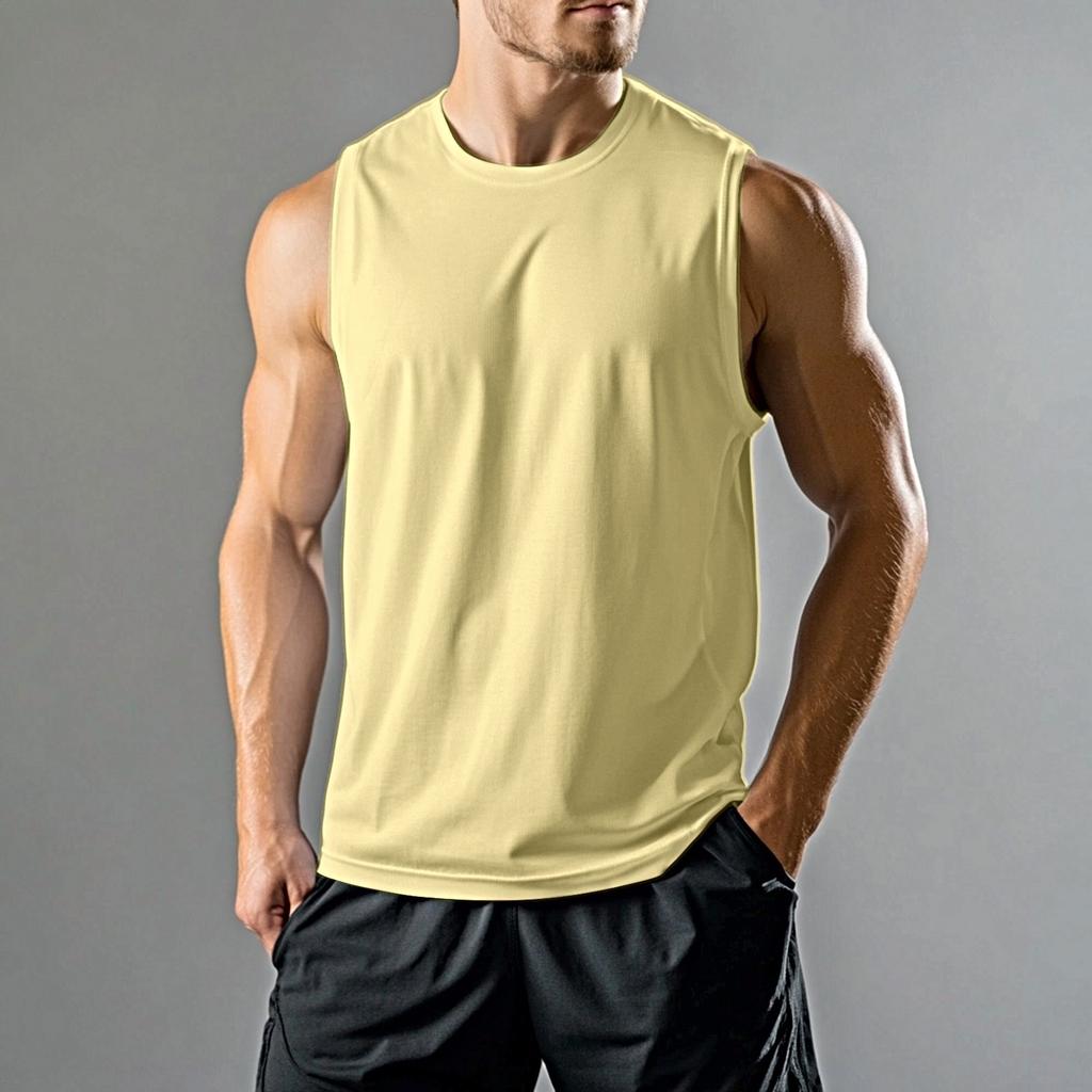 Мужской спортивный повседневный жилет без рукавов