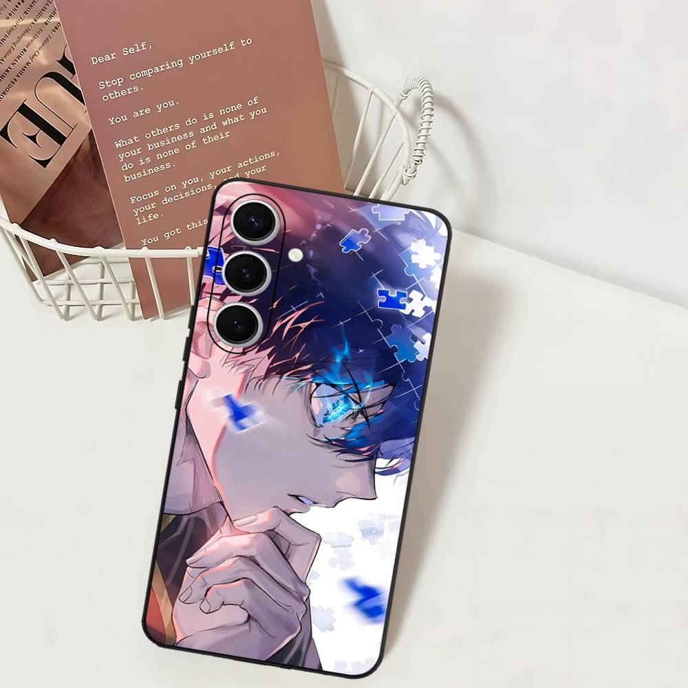 Япония Аниме B-Blue Lock Чехол для телефона для Samsung S 24 Fe 25 Ultra Plus 20 Lite 21 30 22 23 24 22 Ultra 5G Fundas