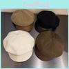 Woolen Newsboy Cap With Curved Brim For Winter And Fall Fashion Women