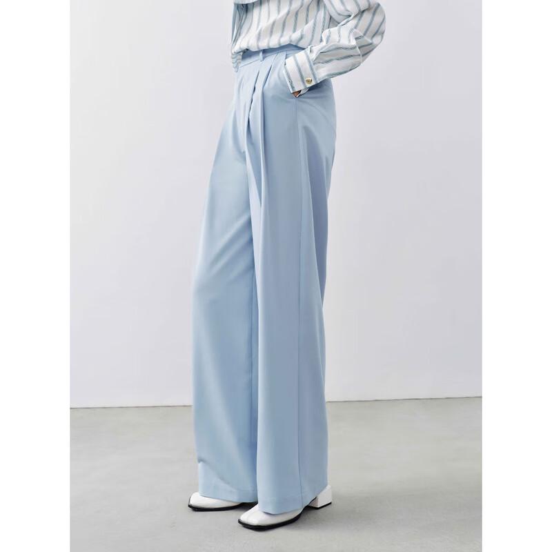 PEACEBIRD Women's Casual Straight Wide-Leg Pants