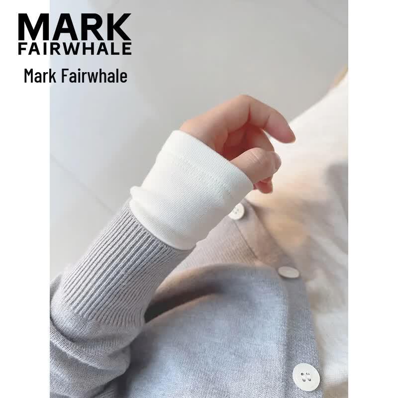 Mark Fairwhale Женская футболка с длинным рукавом и полувысоким воротником