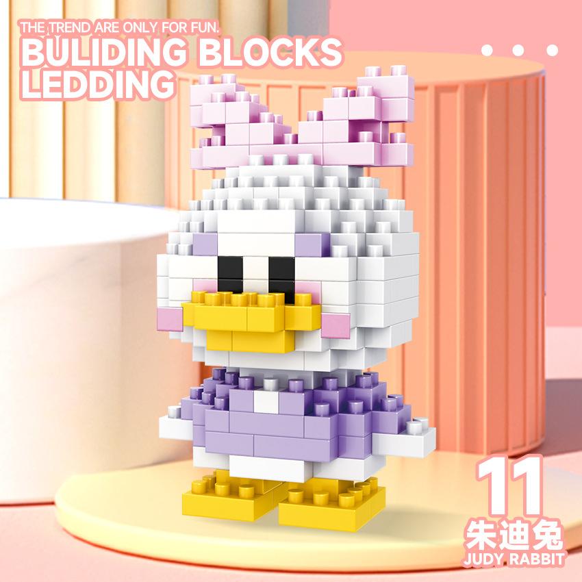 Cartoon Anime Building Blocks Figure Small Particles Assembled Building Bricks Puzzle Toys For Kids Gifts