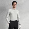 Fila Серия Golf Серия Athletics Удобная Универсальная Приятная к коже Простая Футболка-поло с длинным рукавом Мужские футболки-поло Голубино-серый A11M535201F-GY