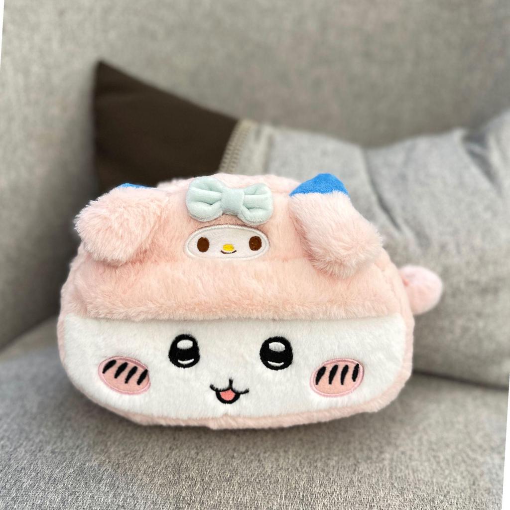 Плюшевая пенал-косметичка Chiikawa Мультяшный Усаги Хати Дзи'и - Милый, Большой Объем Хранения