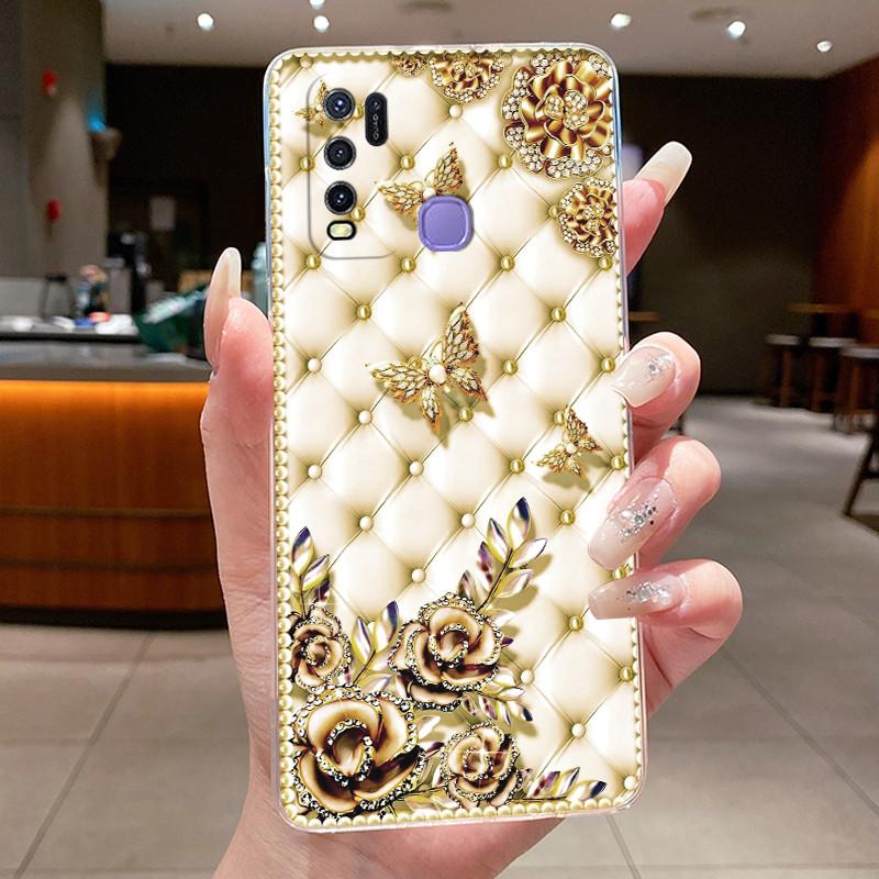 Чехол для Vivo Y30 Y30i Y50 1938 1935 Чехол для телефона Эстетичный Роскошный Милый Крутой Узор для Мальчиков Девочек Прозрачный Мягкий ТПУ Задняя Крышка