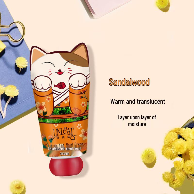 UNI CAT Lucky Cat Sandalwood Hand Cream