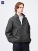 Uniqlo Gu Cozy Melton Stand Zip Up Jacket