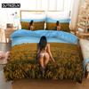 3D Digital Bikini Bedding SetDuvet Cover + PillowcasePopular Style 2/3 pcs.(No Padding No Sheet) Queen Bedding Set