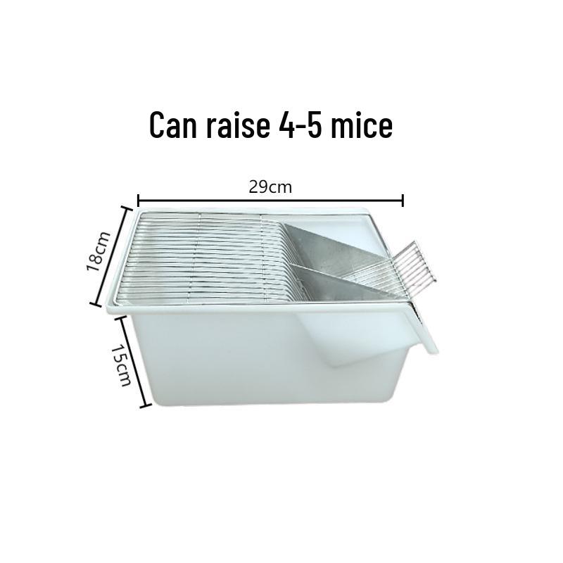 Клетка для мышей из нержавеющей стали, дезинфекция при высокой температуре, подходит для разведения белых мышей и лабораторного использования