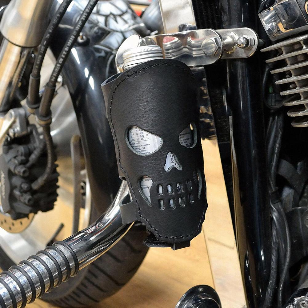 Leather Bicycle Motorcycle Drink Bottle Holder Cup Can Holder Secure Fit Anti-Slip Design Prevent Spills Easy Installation
