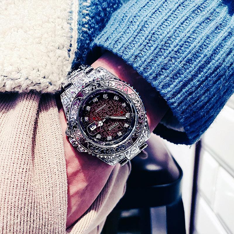 Часы Мужские Модные Ретро Роскошные Креативные Стальной Браслет Наручные Часы Аналоговые Часы Светящаяся Стрелка Календарь Мужские Кварцевые Наручные Часы Montre Homme