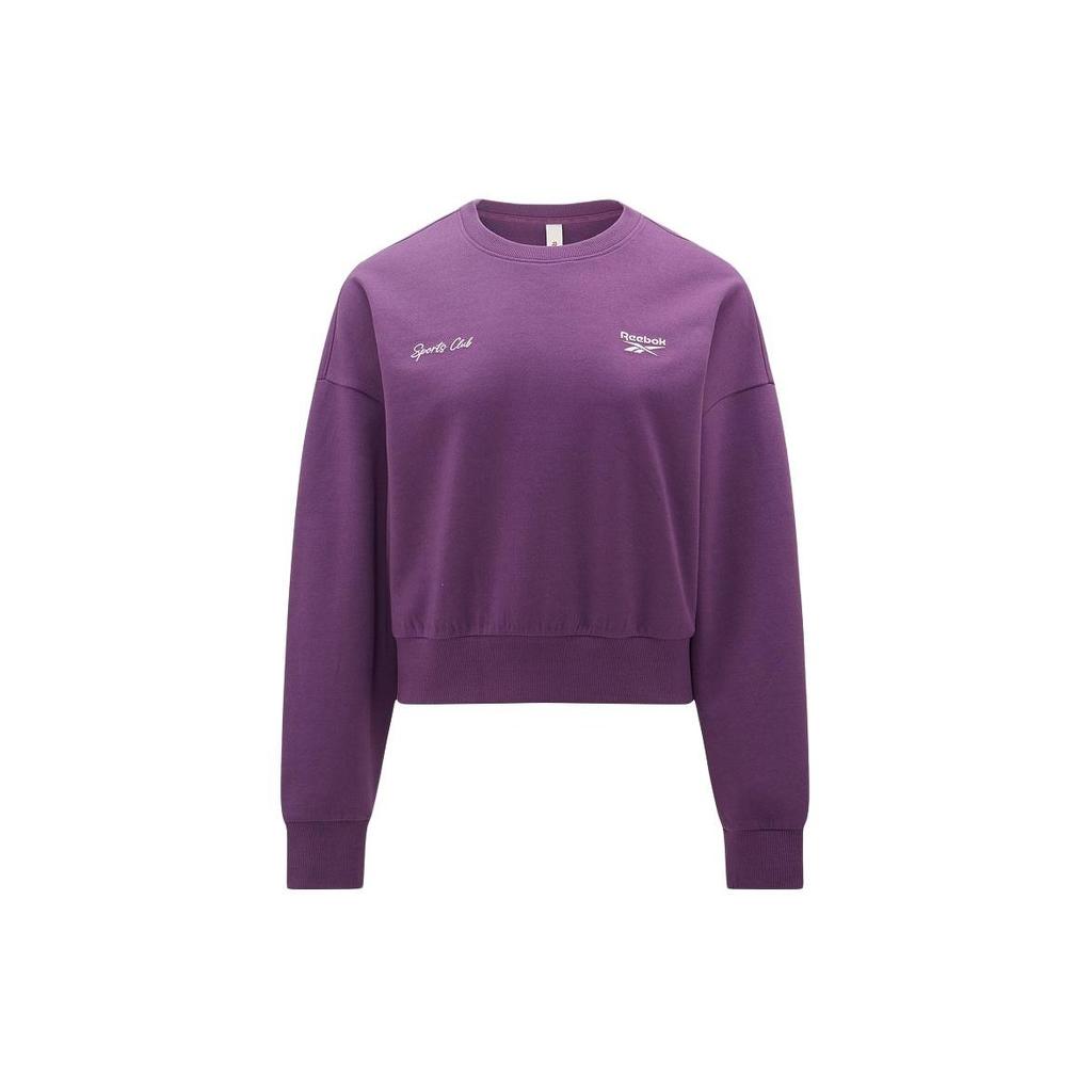 Reebok Классический простой повседневный спортивный свитшот женские топы фиолетовый 24SRC302WGP2