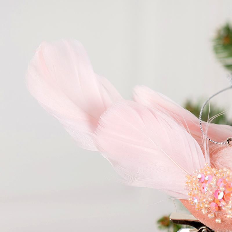 1 шт. Изысканный модный праздничный кулон с перьями и птицами, рождественское елочное украшение, рождественский кулон