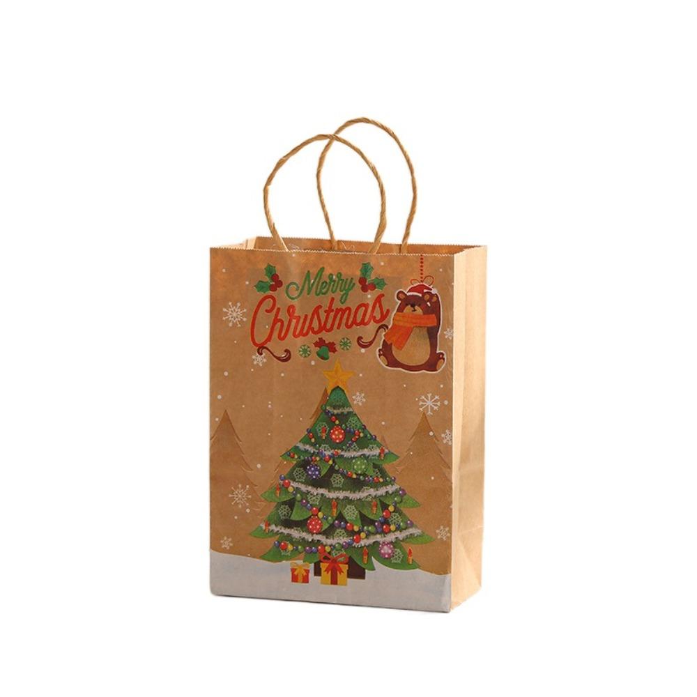 10Pcs Reusable Christmas Gift Bag Thickened Tote Bag Eco-friendly Gift Packaging Bags Grocery Store