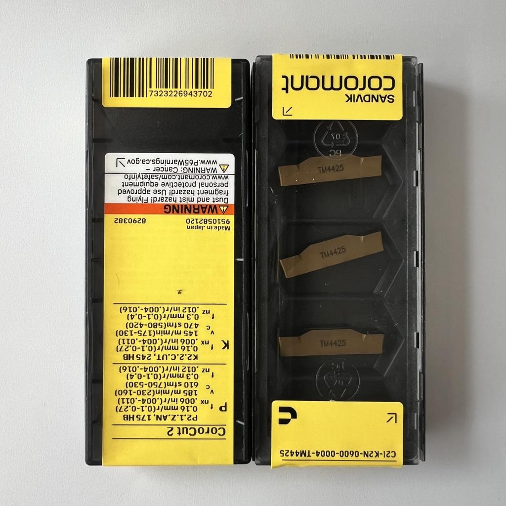 SANDVIK / C2I-K2N-0600-0004-TM 4425 / Original Swedish hard alloy blade 5 Pcs