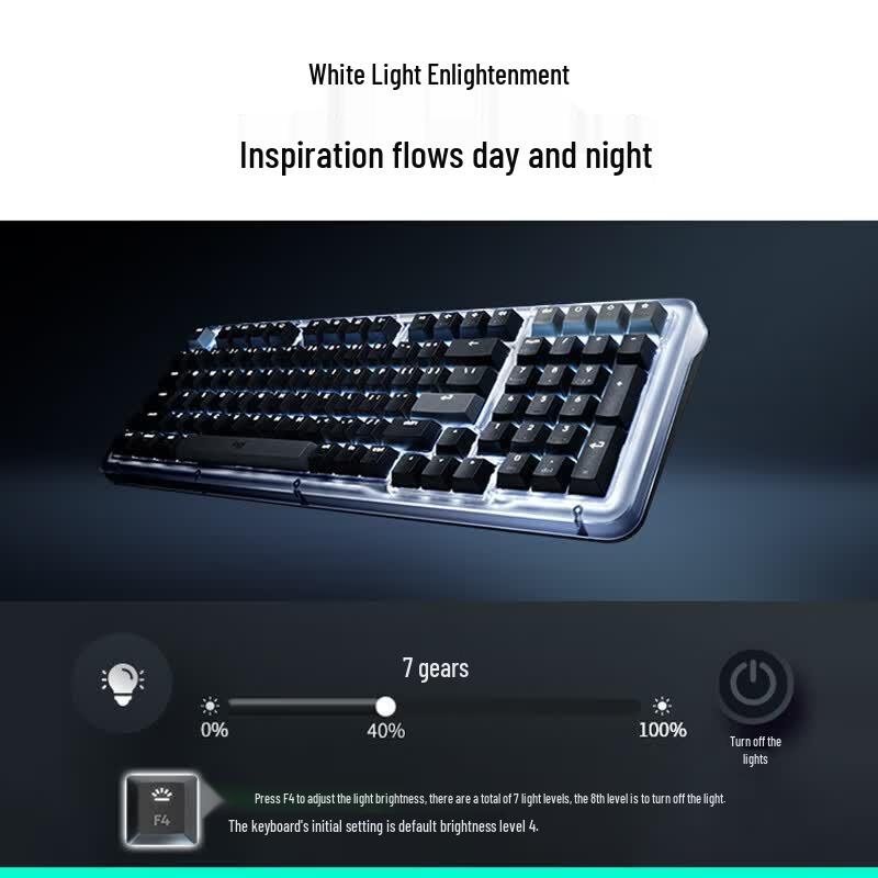 Logitech ALTO KEYS K98M Серия Amber AI Настраиваемая Беспроводная Механическая Клавиатура