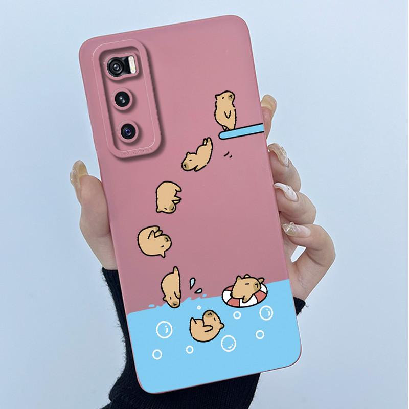Для Vivo V20 SE / vivo Y70 Чехлы V2022 V2023 Мягкий Силиконовый Чехол для Телефона Милый Рисунок Мультяшный Защитный Чехол Расписная Задняя Крышка