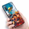 W-31 One Piece Luffy Soft Black Case for iPhone 11 12 13 14 15 6 7 8 X XS Pro Max XR Samsung  S21 S22 S23 S24 FE Ultra S8 Plus