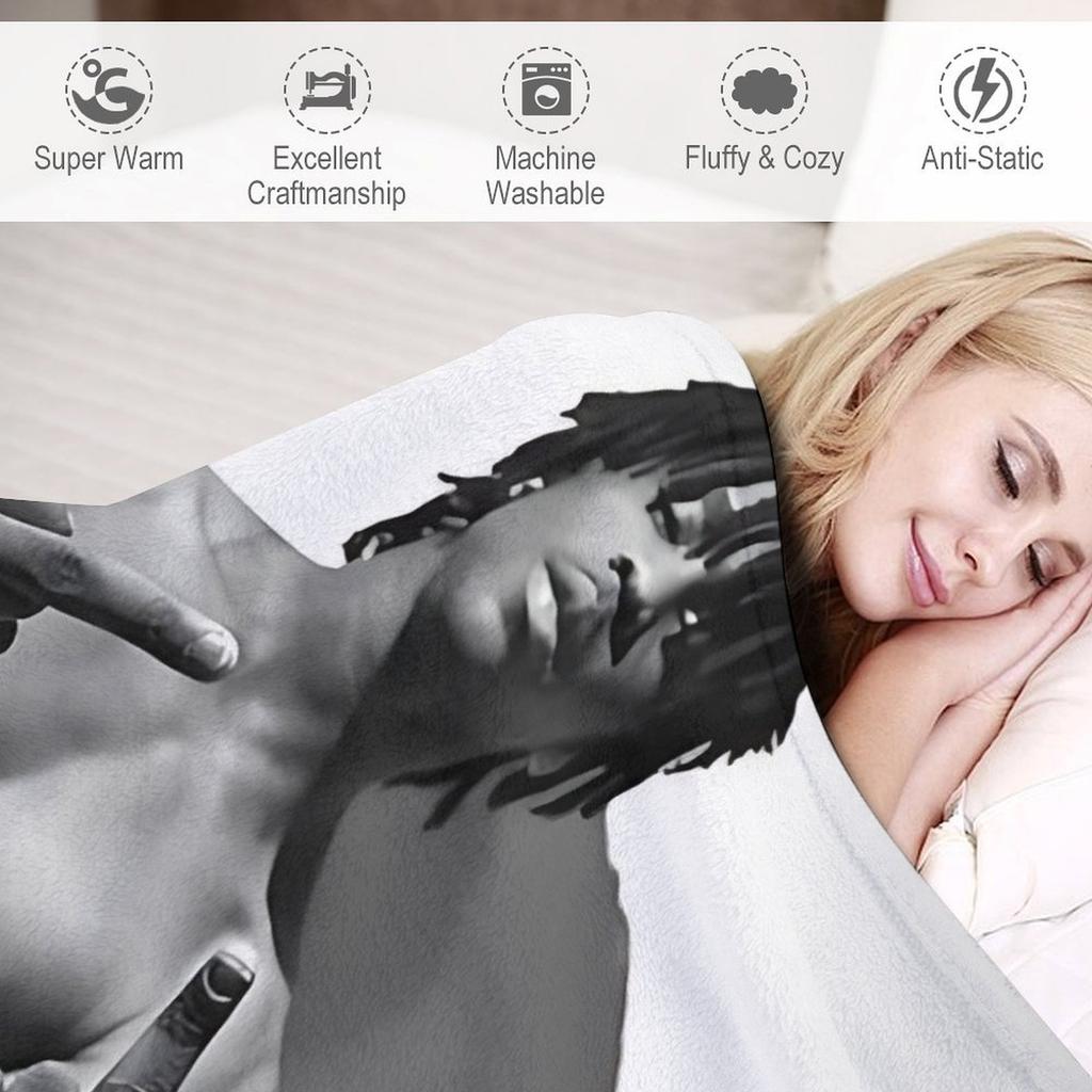 Плед на колени с изображением рэпера Chief Keef, для дома и декора, пледы для кровати, дивана, с аниме-тематикой, пушистые, мягкие, роскошные, детские.