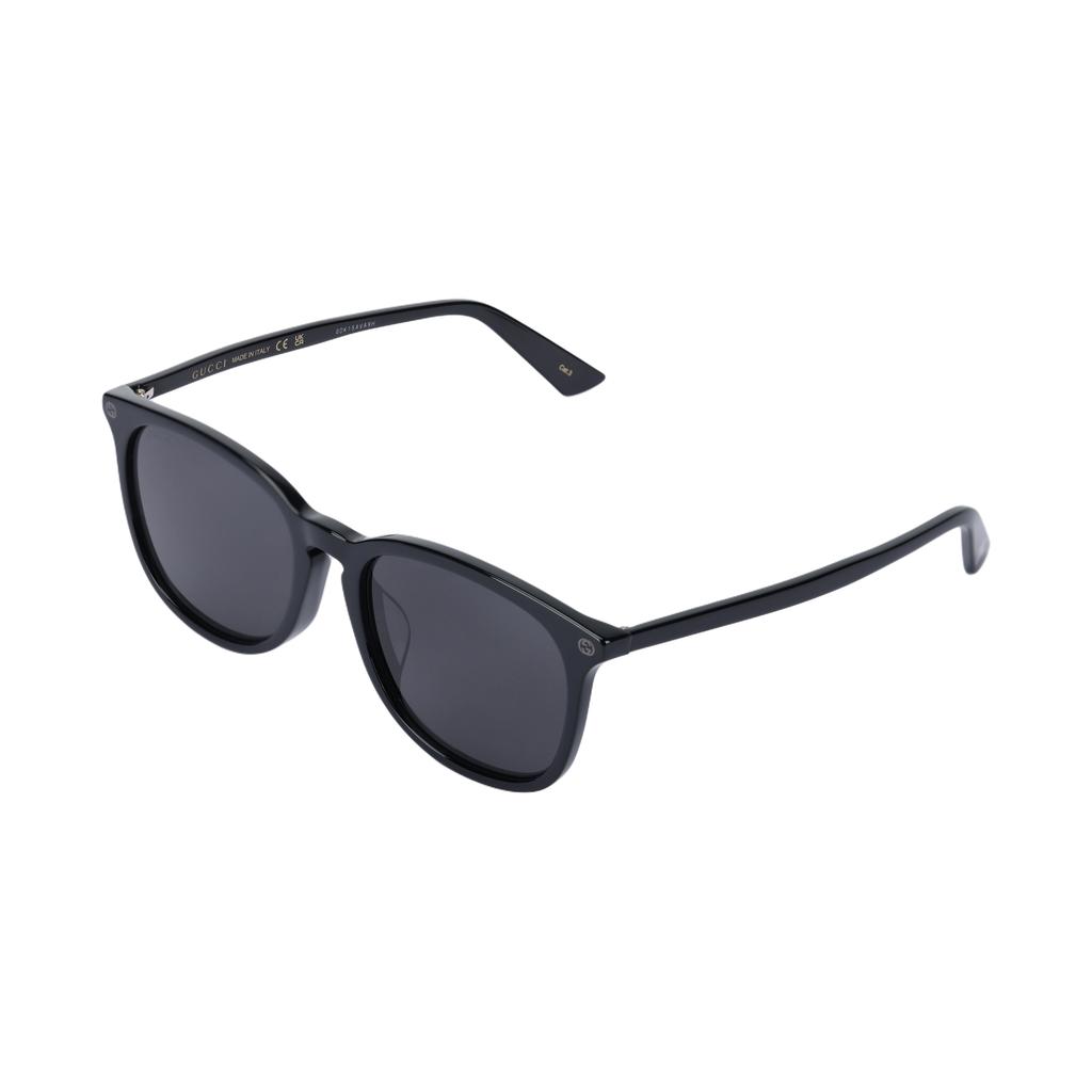 Gucci Round Sunglasses Black/Grey Unisex Eyewear GG0154SA-005