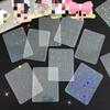 10PCS Card Holders Photo Beautiful Sheath Colorful Laser Transparent Plastic Card Holder Pop Star Photo Case