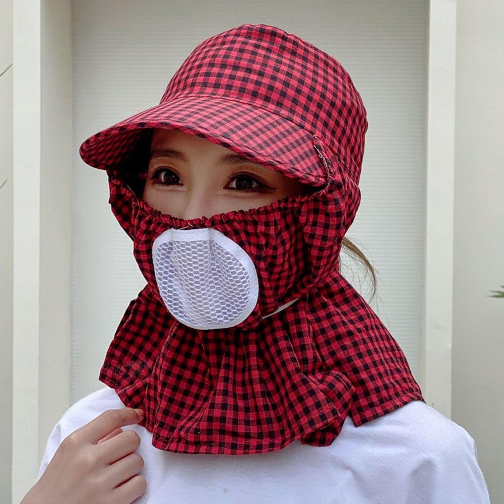 Summer Outdoor UV Protection Sun Hat Protective Cover Women Hats Ear Flap